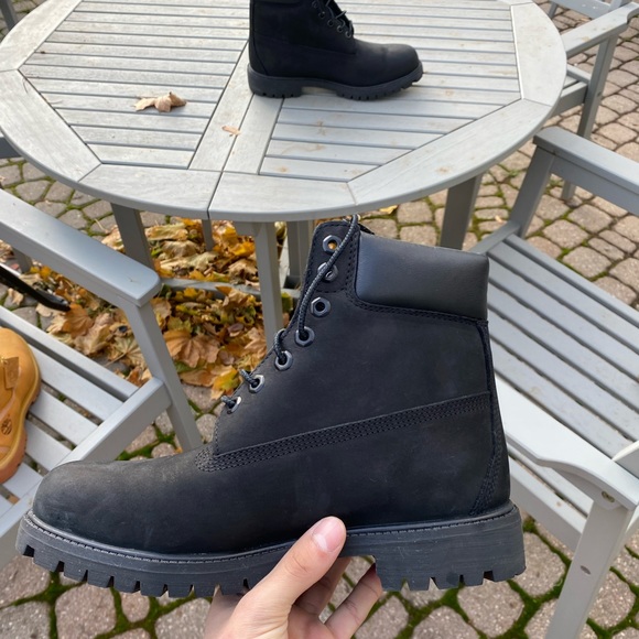 Black Timberland boots mens size 8.5 - Picture 9 of 10